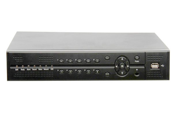  Network Security DVR 16 Channel H264 Compression Real time monitoring 