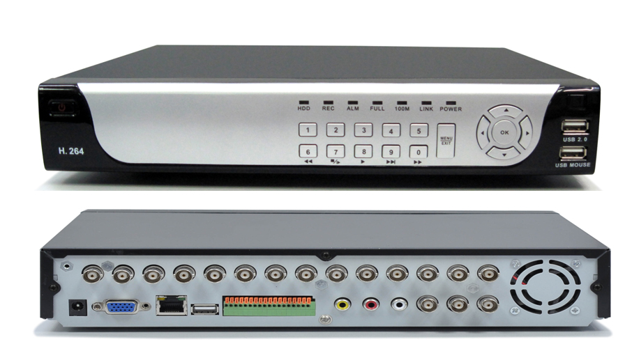  16 Way DVR H264 Enconomical Network Hard Disk Vedeo Recorder 