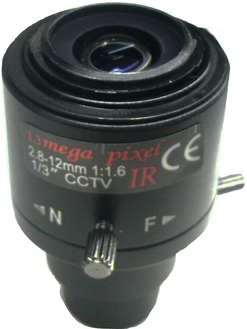 1/3 HD 2.8-12mm Lens Manual Focus F1.6 Million Pixels for Camera