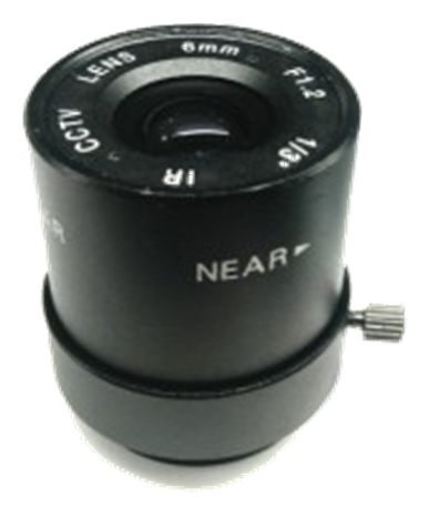  F1.2 6mm MANUAL IR night vision CCTV Camera Lens 