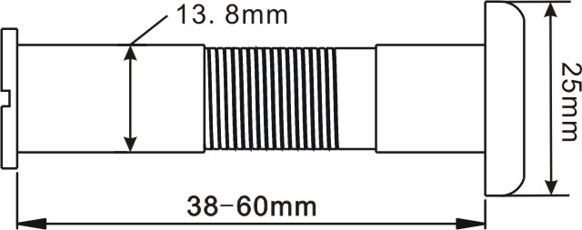 90deg 100m Range 5.8G Wireless Door Peephole Camera