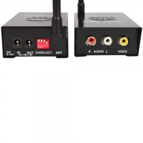 2.4GHz Wireless Audio Video AV Transmitter Sender Receiver For CCTV Camera VCR DVD