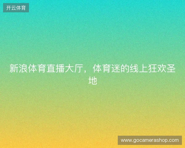 新浪体育直播大厅，体育迷的线上狂欢圣地